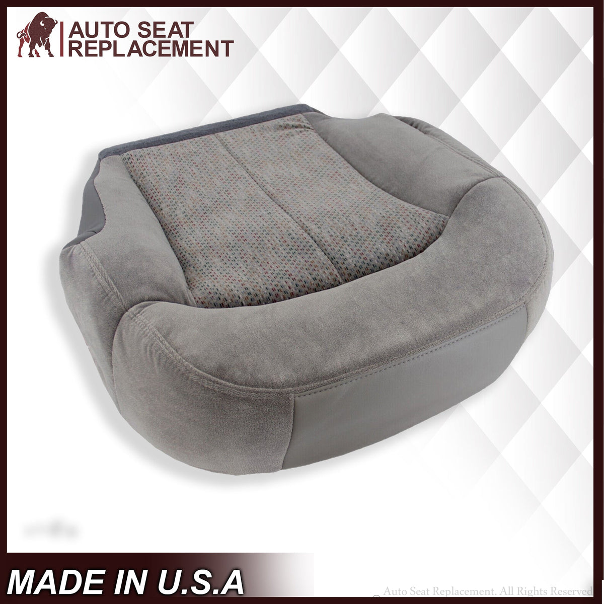2000 2001 2002 Chevy Tahoe Suburban Bottom Seat Cover in Gray Cloth
