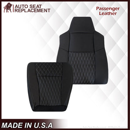 2002-2007 Ford F250/F350/F450/F550 Lariat CUSTOM Seat Cover in Black Leather