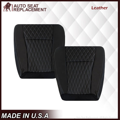2002-2007 Ford F250/F350/F450/F550 Lariat CUSTOM Seat Cover in Black Leather