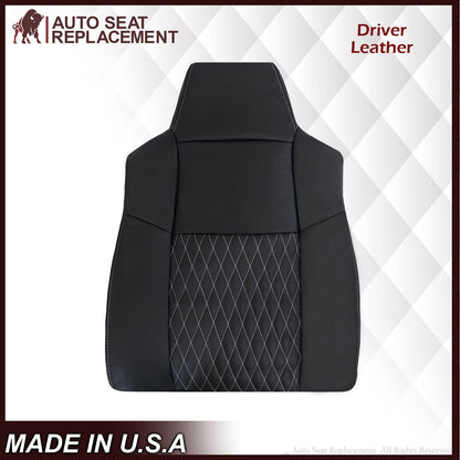 2002-2007 Ford F250/F350/F450/F550 Lariat CUSTOM Seat Cover in Black Leather