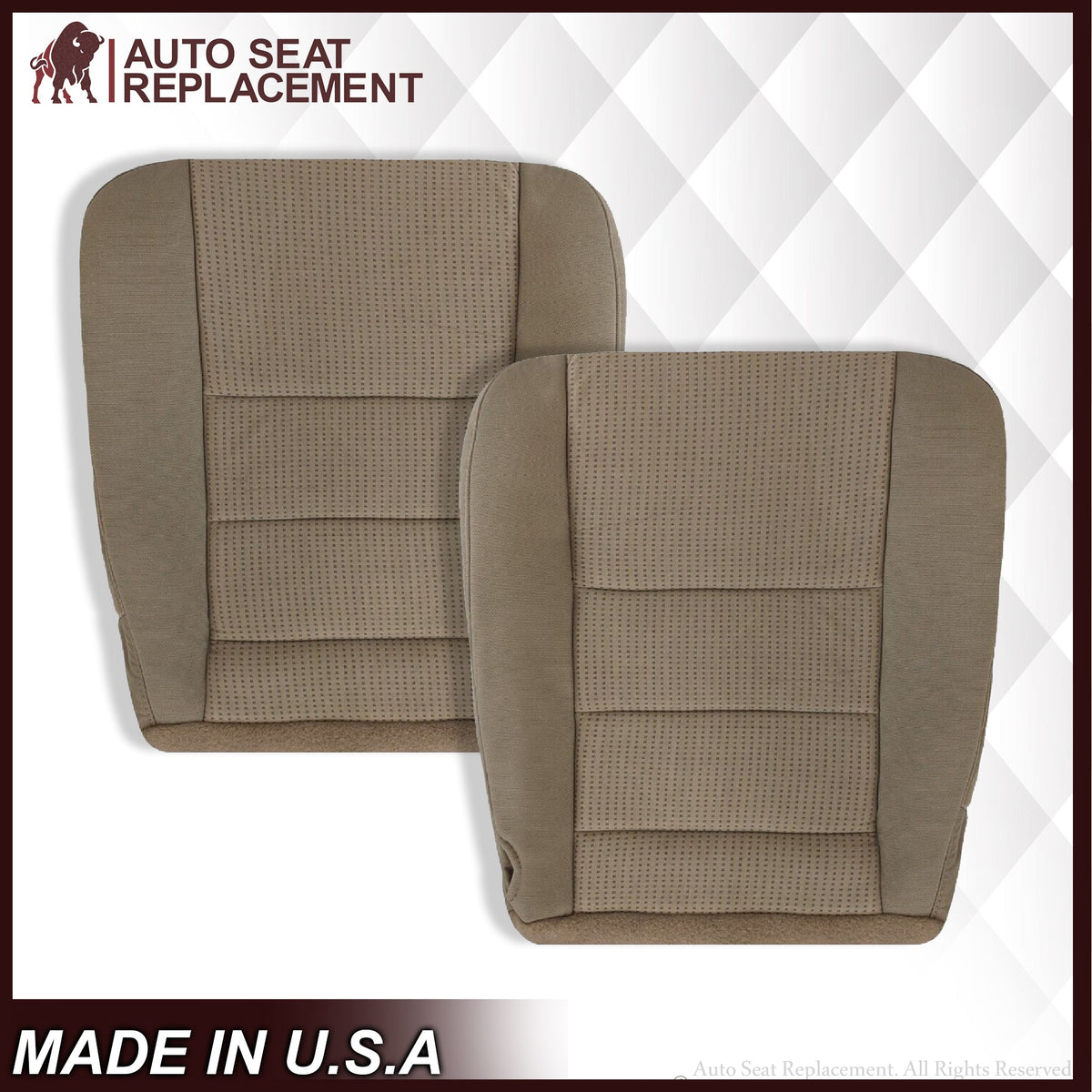 2008-2010 Ford F-250 F-350 F-450 F-550 XLT Seat Cover in Tan Cloth