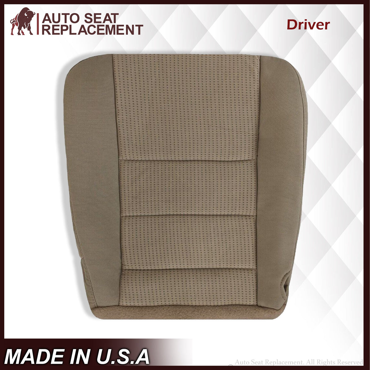 2008-2010 Ford F-250 F-350 F-450 F-550 XLT Seat Cover in Tan Cloth