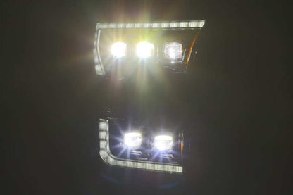 AlphaRex 17-20 Ford Raptor NOVA LED Proj Headlights Plank Style Alpha Black w/Activ Light/Seq Signal 880163 *Discontinued
