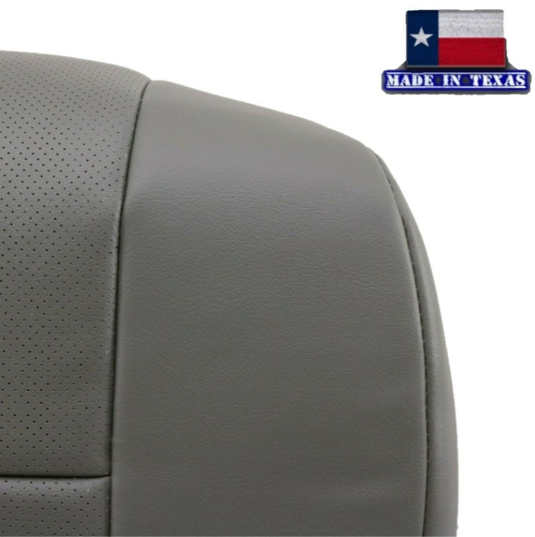 2009-2014 Ford E350 E450 E550 Econoline Van PERFORATED Bottom Seat Cover In Gray