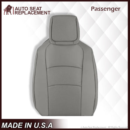 2009-2014 Ford E350 E450 E550 Econoline Van PERFORATED Bottom Seat Cover In Gray