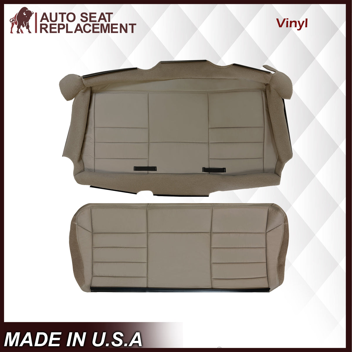 2000-2001 Ford Excursion XLT Second & Third Row Seat Cover in TAN: Choose From Variation