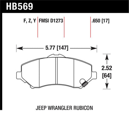 Hawk LTS Street Brake Pads