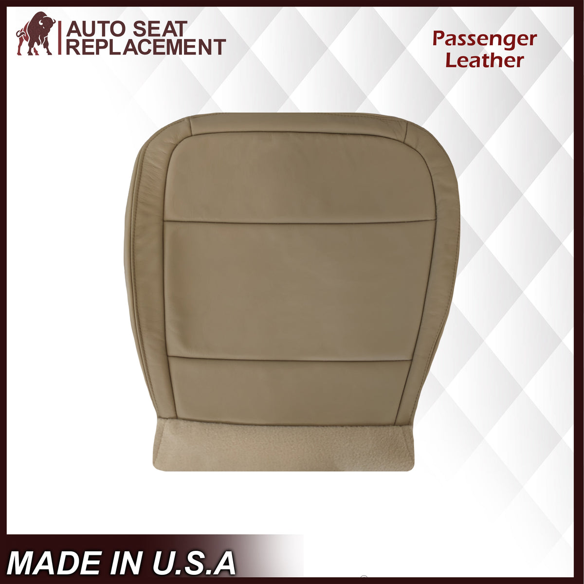 2009-2019 Ford Flex Non-Perforated Replacement Seat Cover In Tan