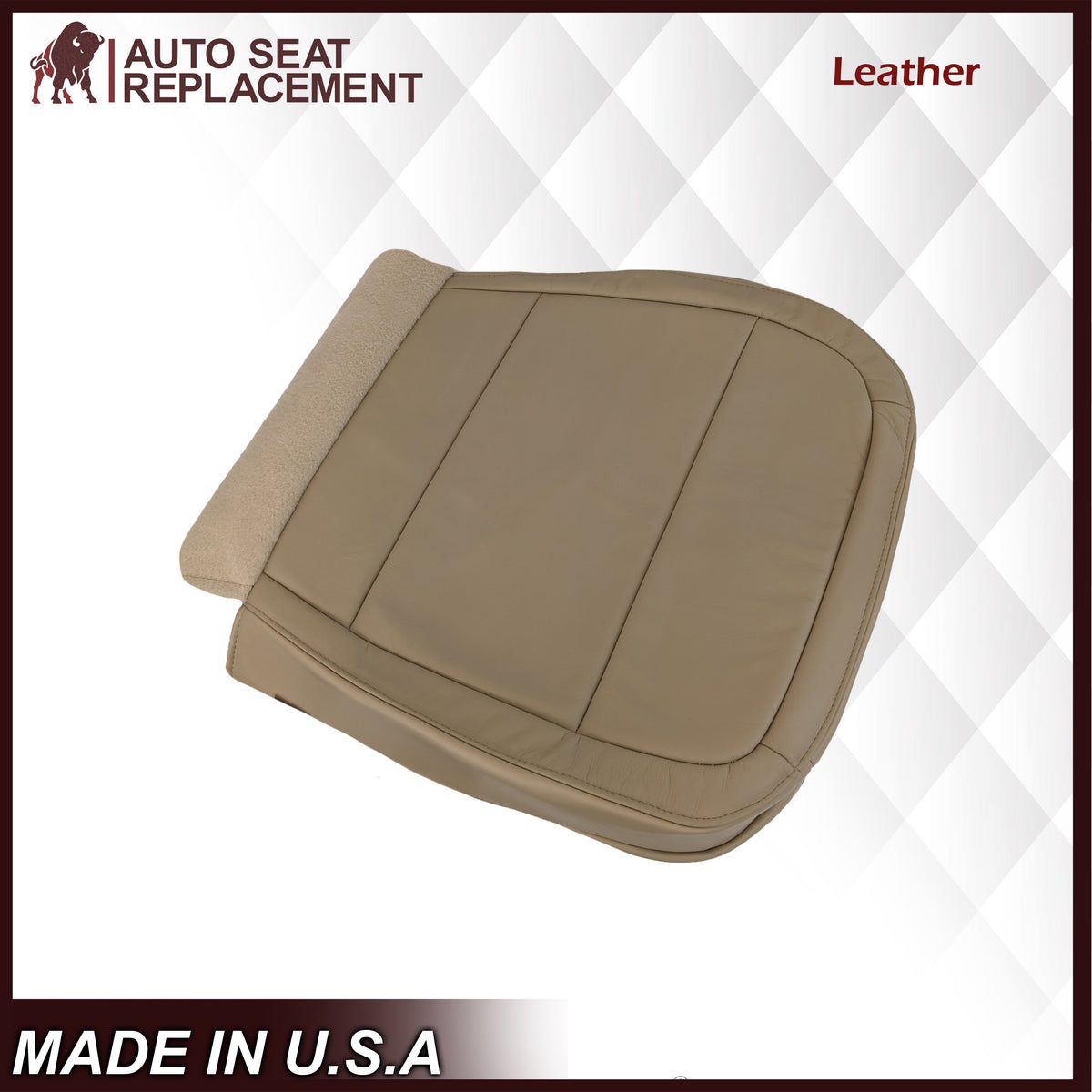 2009-2019 Ford Flex Non-Perforated Replacement Seat Cover In Tan