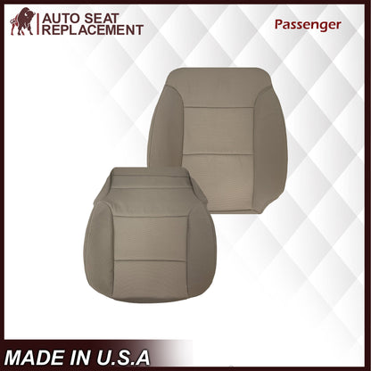 2014-2019 Chevy Silverado & GMC Sierra Cloth Fabric Seat Cover Replacement in Dune Tan OR Dark Ash Gray