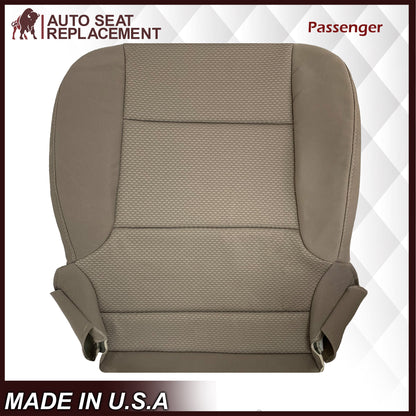 2014-2019 Chevy Silverado & GMC Sierra Cloth Fabric Seat Cover Replacement in Dune Tan OR Dark Ash Gray