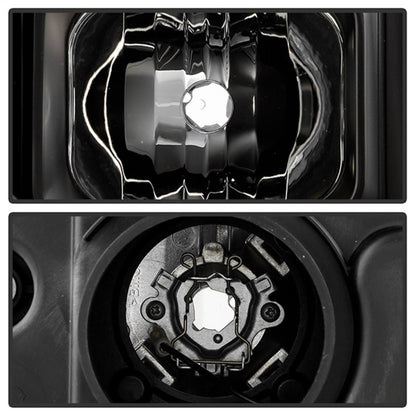 SPYDER 20-23 Chevy Silverado 2500/3500 Proj Headlights - LED DRL - Black PRO-YD-CSHD20SI-SEQ-BK 5088796