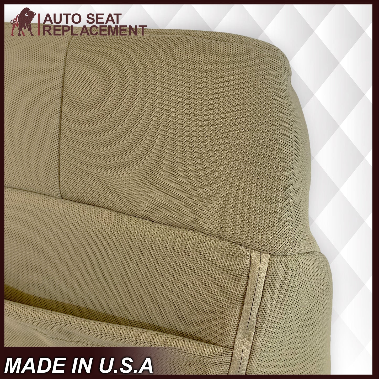 2011 - 2016 Ford F250 F350 F450 F550 XLT Truck Cloth Seat Cover In Tan: Choose Your Side