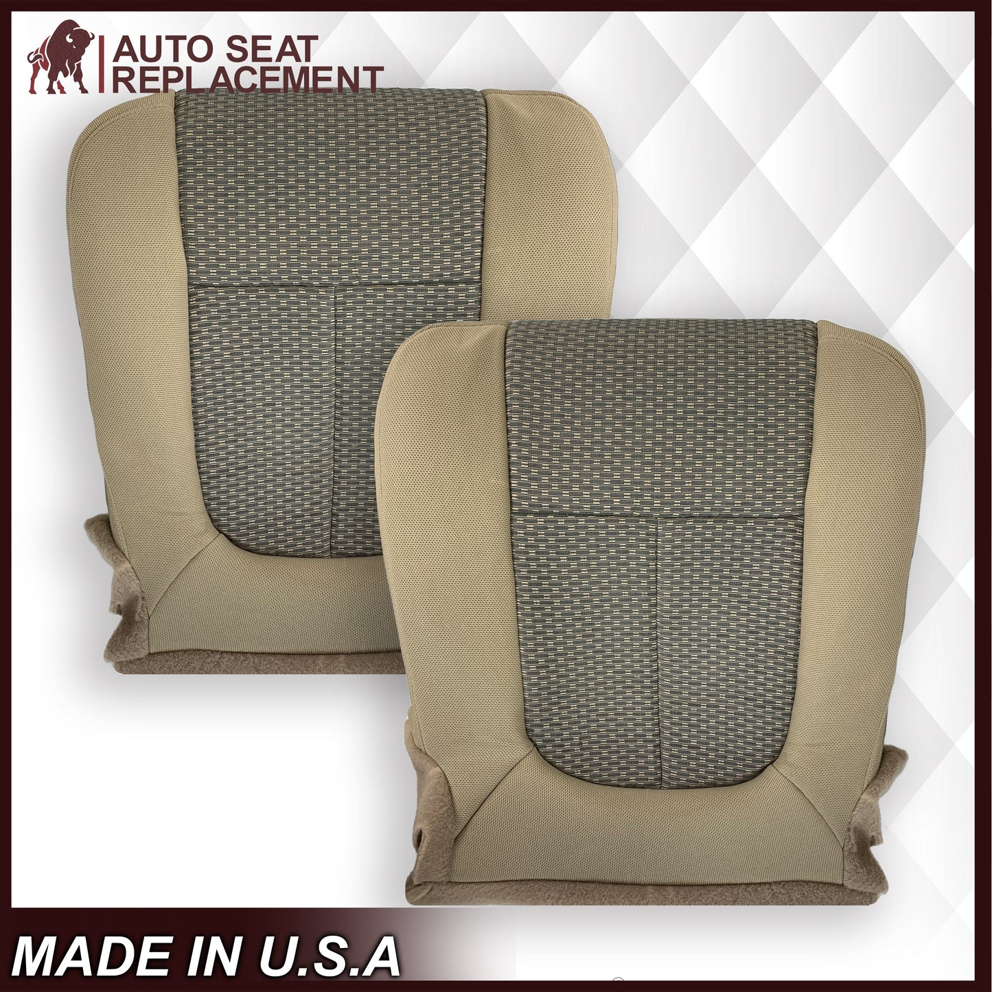 2011 - 2016 Ford F250 F350 F450 F550 XLT Truck Cloth Seat Cover In Tan: Choose Your Side