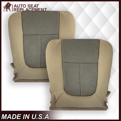 2011 - 2016 Ford F250 F350 F450 F550 XLT Truck Cloth Seat Cover In Tan: Choose Your Side