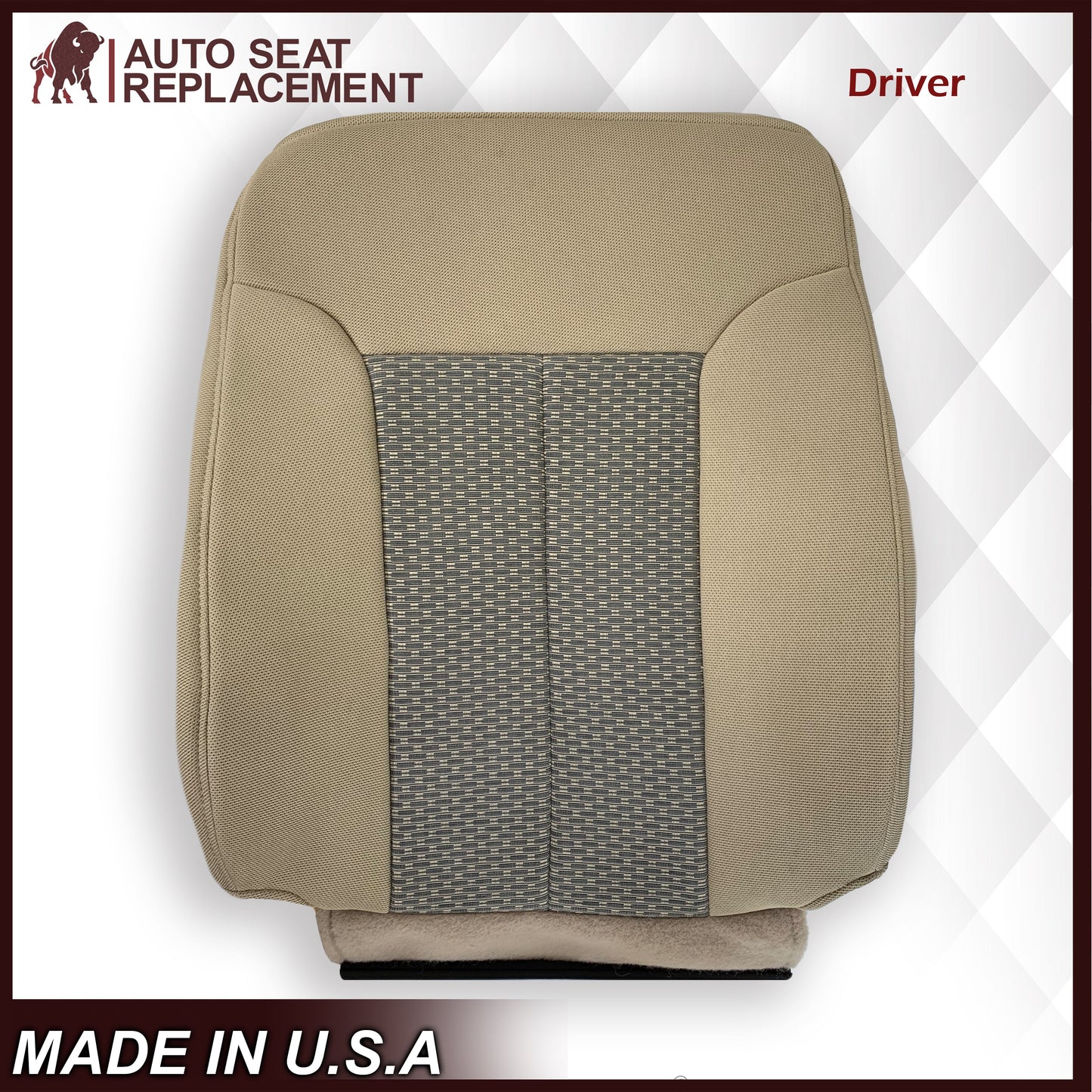 2011 - 2016 Ford F250 F350 F450 F550 XLT Truck Cloth Seat Cover In Tan: Choose Your Side