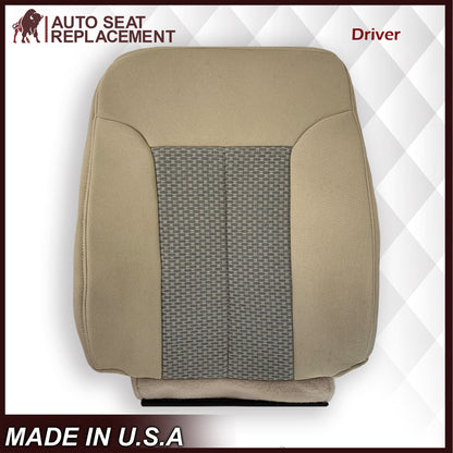 2011 - 2016 Ford F250 F350 F450 F550 XLT Truck Cloth Seat Cover In Tan: Choose Your Side