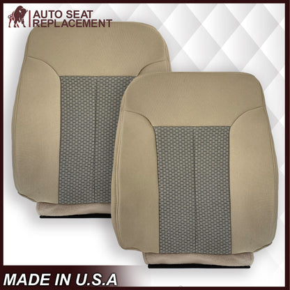 2011 - 2016 Ford F250 F350 F450 F550 XLT Truck Cloth Seat Cover In Tan: Choose Your Side