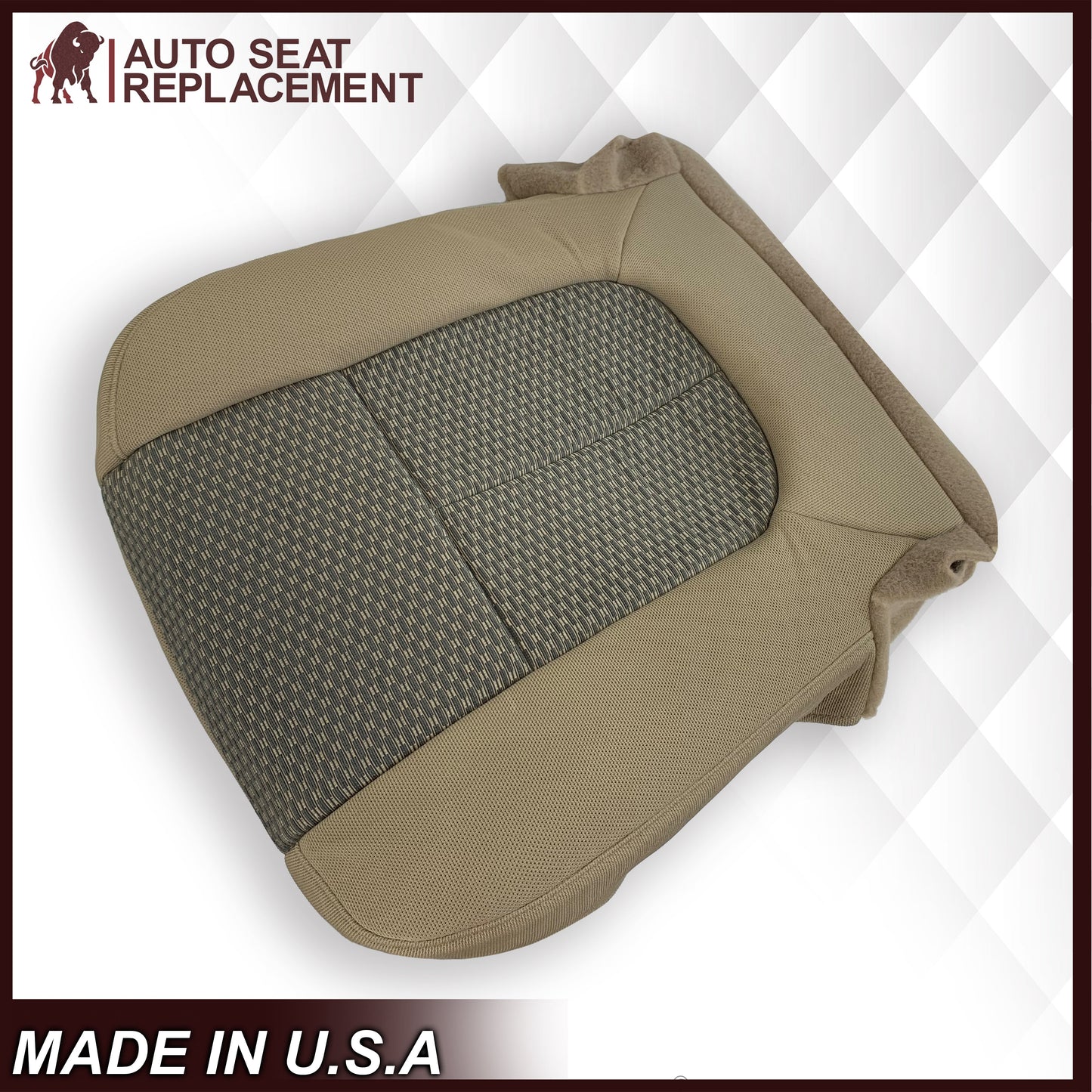 2011 - 2016 Ford F250 F350 F450 F550 XLT Truck Cloth Seat Cover In Tan: Choose Your Side