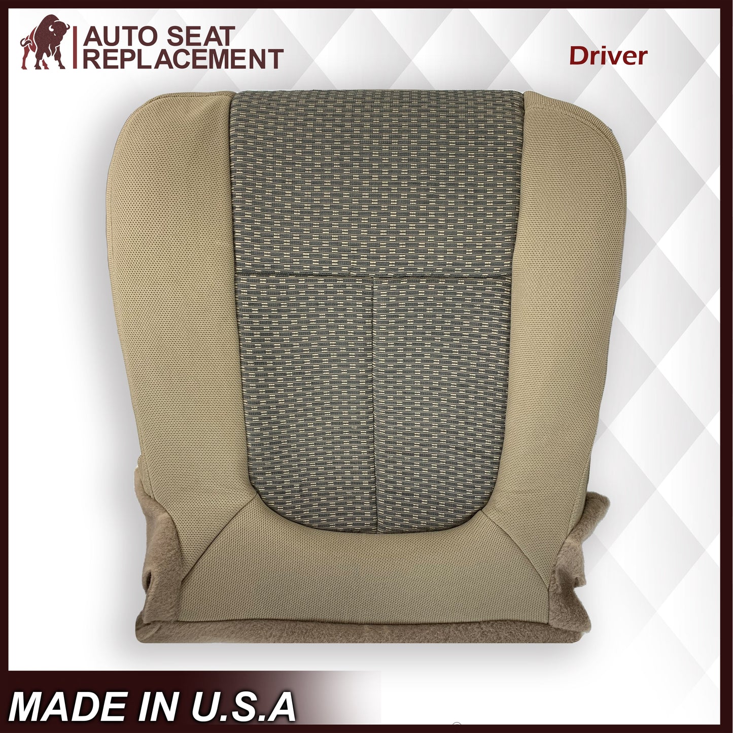 2011 - 2016 Ford F250 F350 F450 F550 XLT Truck Cloth Seat Cover In Tan: Choose Your Side