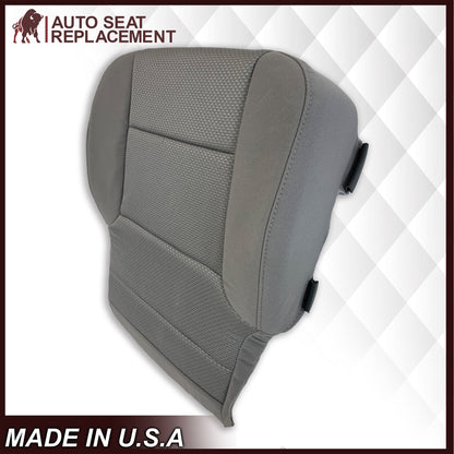 2014-2019 Chevy Silverado & GMC Sierra Cloth Fabric Seat Cover Replacement in Dune Tan OR Dark Ash Gray
