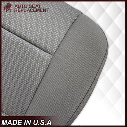 2014-2019 Chevy Silverado & GMC Sierra Cloth Fabric Seat Cover Replacement in Dune Tan OR Dark Ash Gray