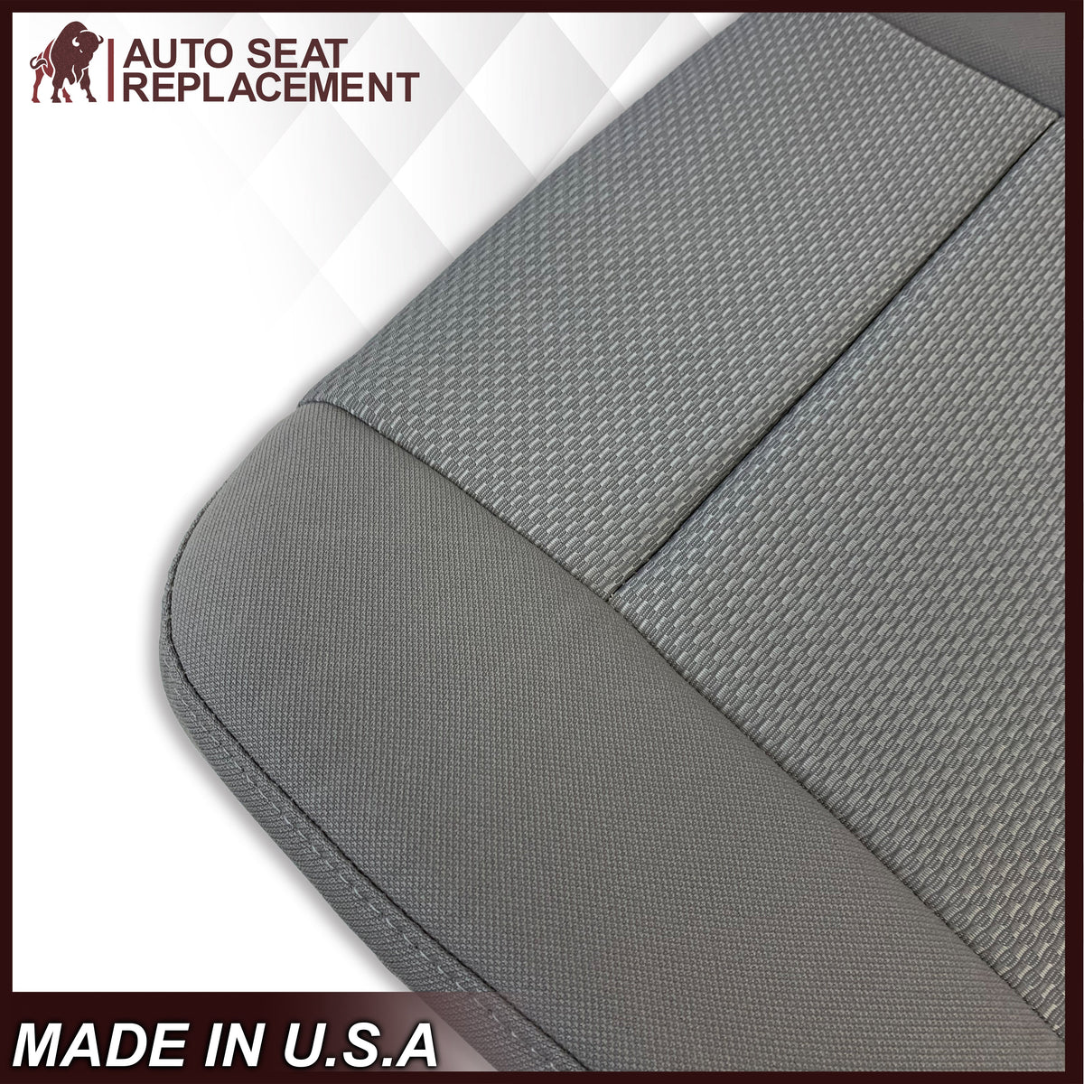 2014-2019 Chevy Silverado & GMC Sierra Cloth Fabric Seat Cover Replacement in Dune Tan OR Dark Ash Gray