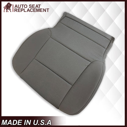 2014-2019 Chevy Silverado & GMC Sierra Cloth Fabric Seat Cover Replacement in Dune Tan OR Dark Ash Gray
