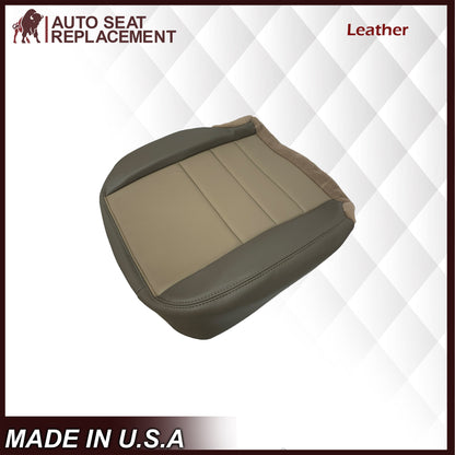 2002 2003 2004 Ford Excursion Eddie Bauer Edition Second Row 50/50 Captain Chair Seat Covers In 2 Tone Tan-Gray: Choose From Variations