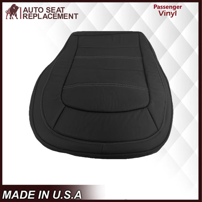 2015 - 2022 GMC Canyon & Canyon Denali (PERFORATED) Replacement Bottom Seat Covers in Jet Black OR Gray / Dune Tan: Choose your side