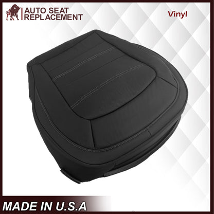 2015 - 2022 GMC Canyon & Canyon Denali (PERFORATED) Replacement Bottom Seat Covers in Jet Black OR Gray / Dune Tan: Choose your side