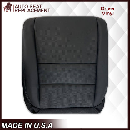 2005 - 2008 Acura TL Driver Side Bottom Seat Cover in Black Leather or Vinyl