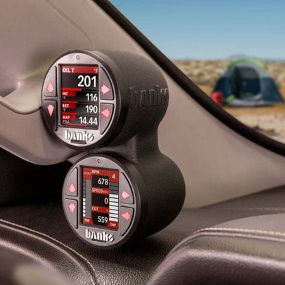 Banks Power 15-19 Chevrolet / GMC 2500/3500 iDash Stealth Dual Pod Mount 63350