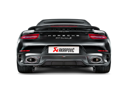 Akrapovic 14-15 Porsche 911 Turbo/Turbo S (991) Slip-On Line (Titanium) w/ Carbon Titanium Tips S-PO991TSO-HT