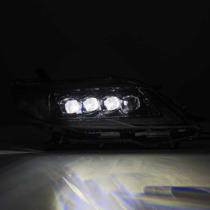 AlphaRex 11-21 Toyota Sienna LUXX LED Proj Headlights Plank Style Alpha Black w/Seq Signal/DRL 880767 *Discontinued