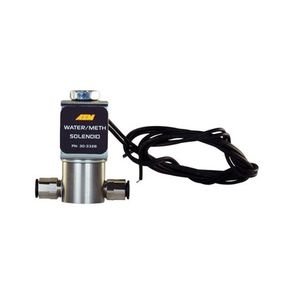 AEM Water/Methanol Injection System - High-Flow Low-Current WMI Solenoid - 200PSI 1/8in-27NPT In/Out