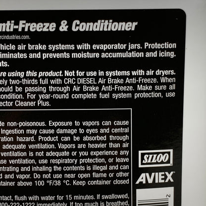 CRC Diesel Air Brake Anti-Freeze & Conditioner Winter Protection 1 Gallon 1003820
