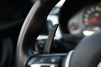 BMW F-Series Carbon Fiber Paddle Shifters for BMW 3 series, 4 Series, M2 M3, M4, M5 (Matte) Dry