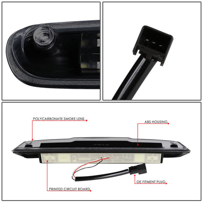 07-14 Chevrolet Silverado GMC Sierra 3D LED Third Brake Light Black