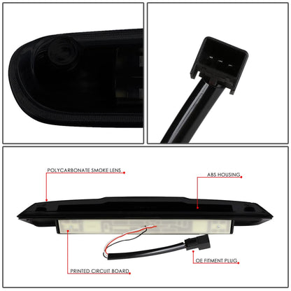 07-14 Chevrolet Silverado GMC Sierra 3D LED Third Brake Light Black