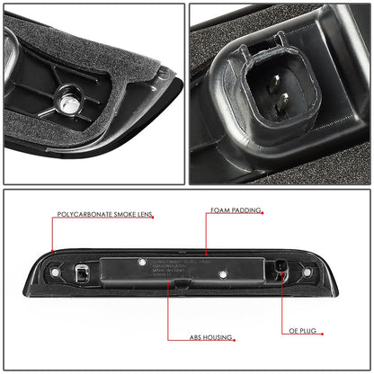 07-17 Jeep Patriot LED 3rd Brake Light - Black/Smoke