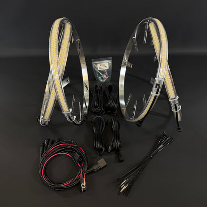 Double Row White High Density Wheel Lights