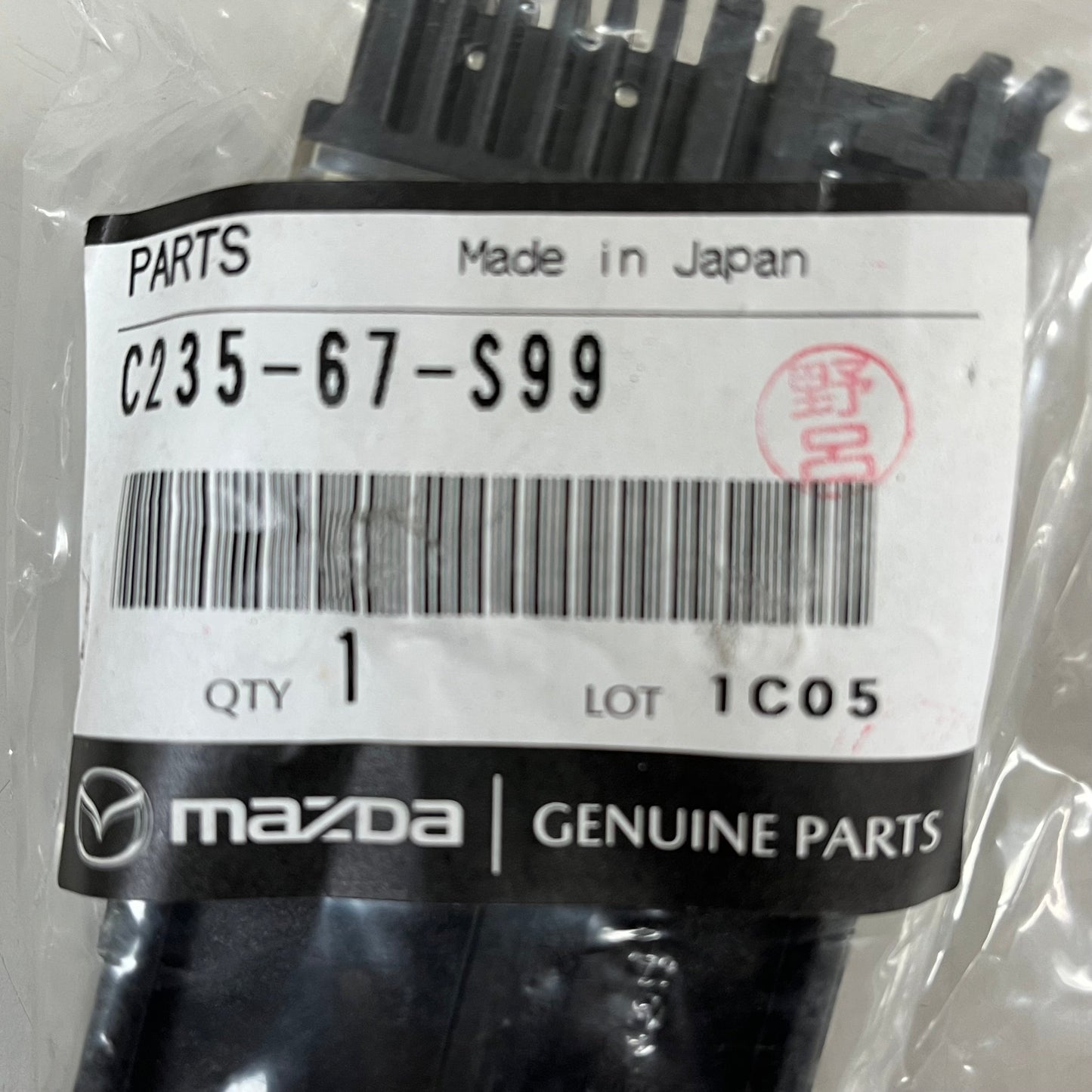 MAZDA OEM Genuine Parts Fuse 3 1/2" x 2" Black C235-67-S99