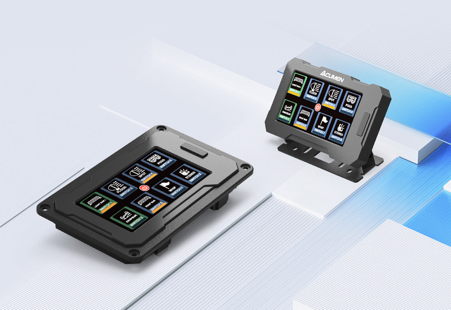 The Legend Panel 4.3" Touchscreen for 8-Gang Switch Box