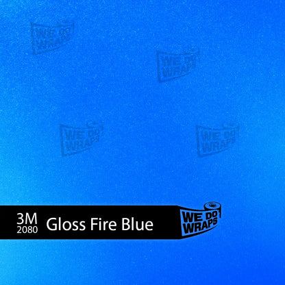 3M Gloss Fire Blue Tesla Dash Trim Wrap | Model Y 2026