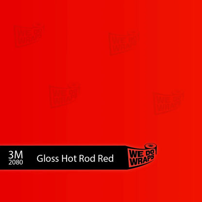3M Gloss Hot Rod Red Tesla Dash Trim Wrap | Model Y 2026