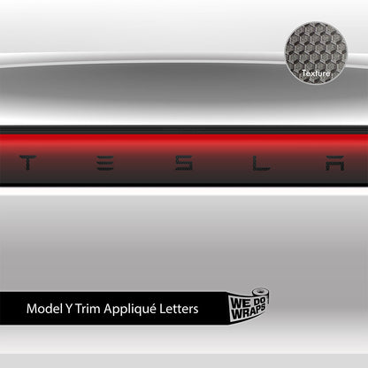 3M Matrix Black Tesla Emblem Decals (Front + Back) | Model Y
