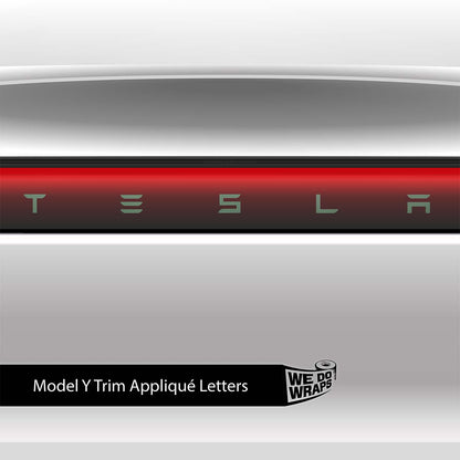 3M Matte Military Green Tesla Emblem Decals (Front + Back) | Model Y