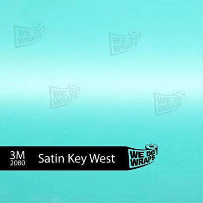 3M Satin Key West Tesla Emblem Decals (Front + Back) | Model Y