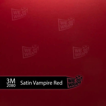 3M Satin Vampire Red Tesla Emblem Decals (Front + Back) | Model X